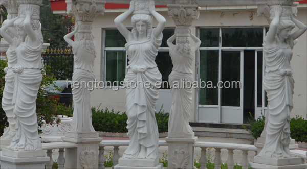 彫られた大理石の女性像ht-l-lt0184屋外ガゼボ問屋・仕入れ・卸・卸売り