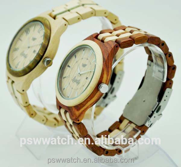 fresh Japan quartz wood bamboo watch