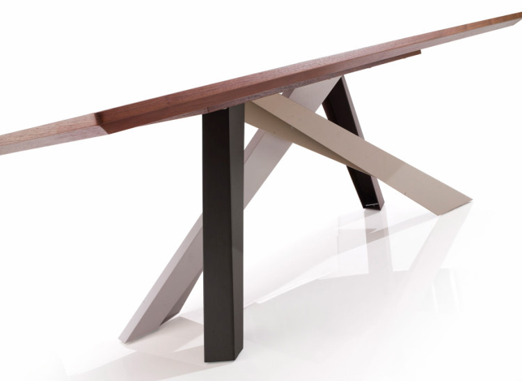新しいイタリアのデザインロングサイズテーブルダイニングテーブルセット木製トップのデザインが四本足仕入れ・メーカー・工場