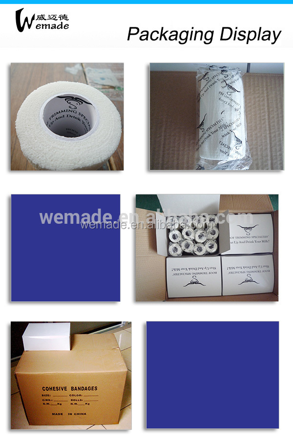自己- 接着剤粘着性包帯弾性包帯医療創傷被覆材印刷vetwrap凝集包帯仕入れ・メーカー・工場