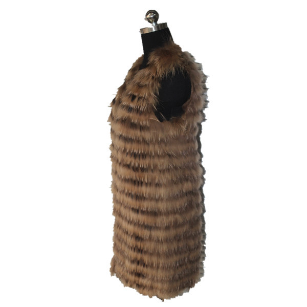 中国サプライヤーの新製品天然リアルファーの女性タヌキの毛皮のチョッキ仕入れ・メーカー・工場
