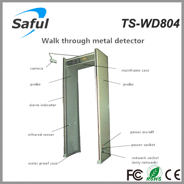 ドアを通って歩くsafults-wd804フレームの金属探知問屋・仕入れ・卸・卸売り