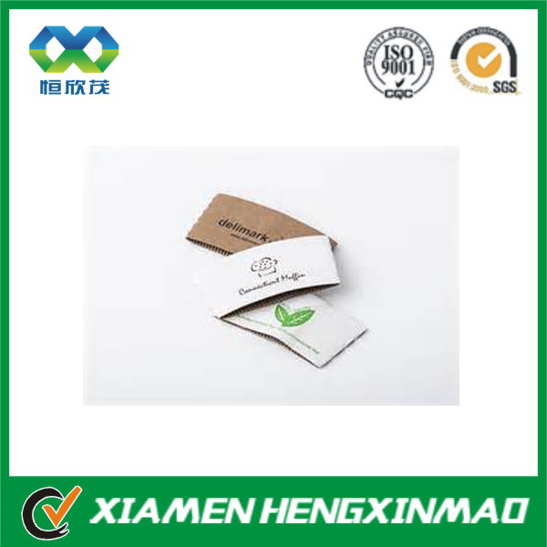 12/16oz Custom printed paper coffee cup sleeve for wholesale