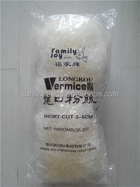 Certificated by HACCP/ISO/FDA/QS Green Bean Longkou Cut Vermicelli
