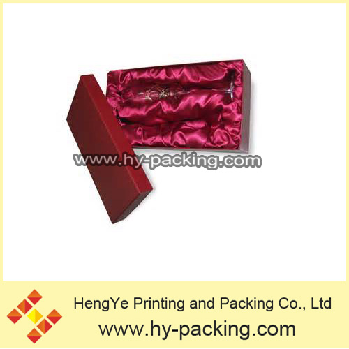 two piece of luxury red wine cup box
