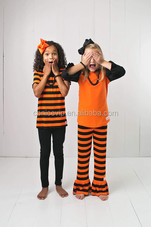 新しいデザインハロウィーンorangicの綿のパジャマカップルのための学校に戻るフクロウ仕入れ・メーカー・工場