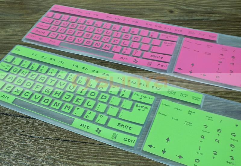 カラフルなエコ- フレンドリーなシリコンキーボードスキンデスクトップコンピュータ用のシリコンキーボードカバー問屋・仕入れ・卸・卸売り