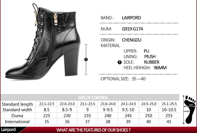 2016新しい到着送料サンプル中国卸売厚いハイヒールラバーソール良い靴ブーツ女性仕入れ・メーカー・工場