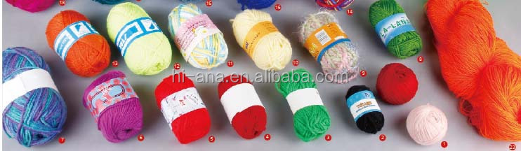 派手な手の卸売を編み物用糸を編むアクリル問屋・仕入れ・卸・卸売り