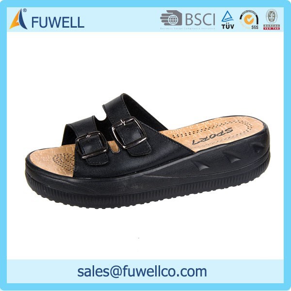 High quality low price women heel wedge sandals eva flip flops slipper