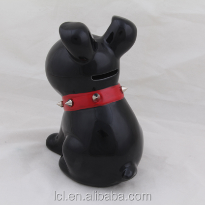 『6.72015新しいセラミックセラミックギフトファッション黒犬のお金の節約のボックス問屋・仕入れ・卸・卸売り