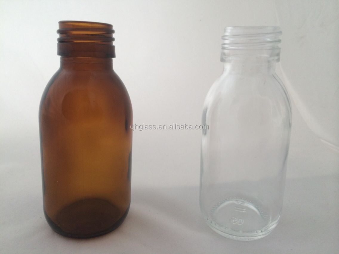 琥珀色の薬瓶ガラス100ml/琥珀製薬瓶問屋・仕入れ・卸・卸売り