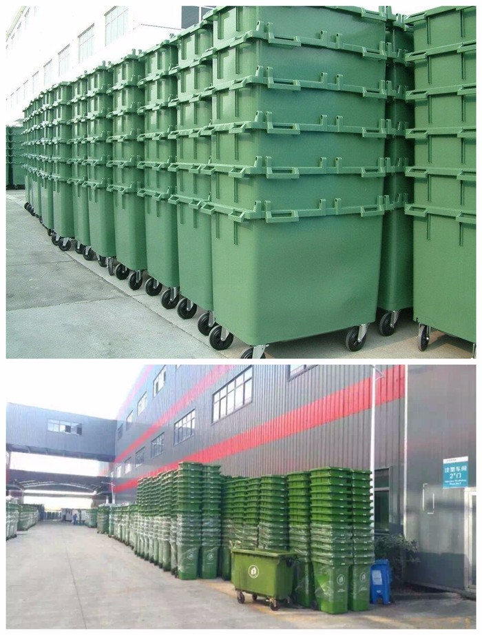 1100 liter Plastic Recycle Outdoor Waste Bin large garbage bins