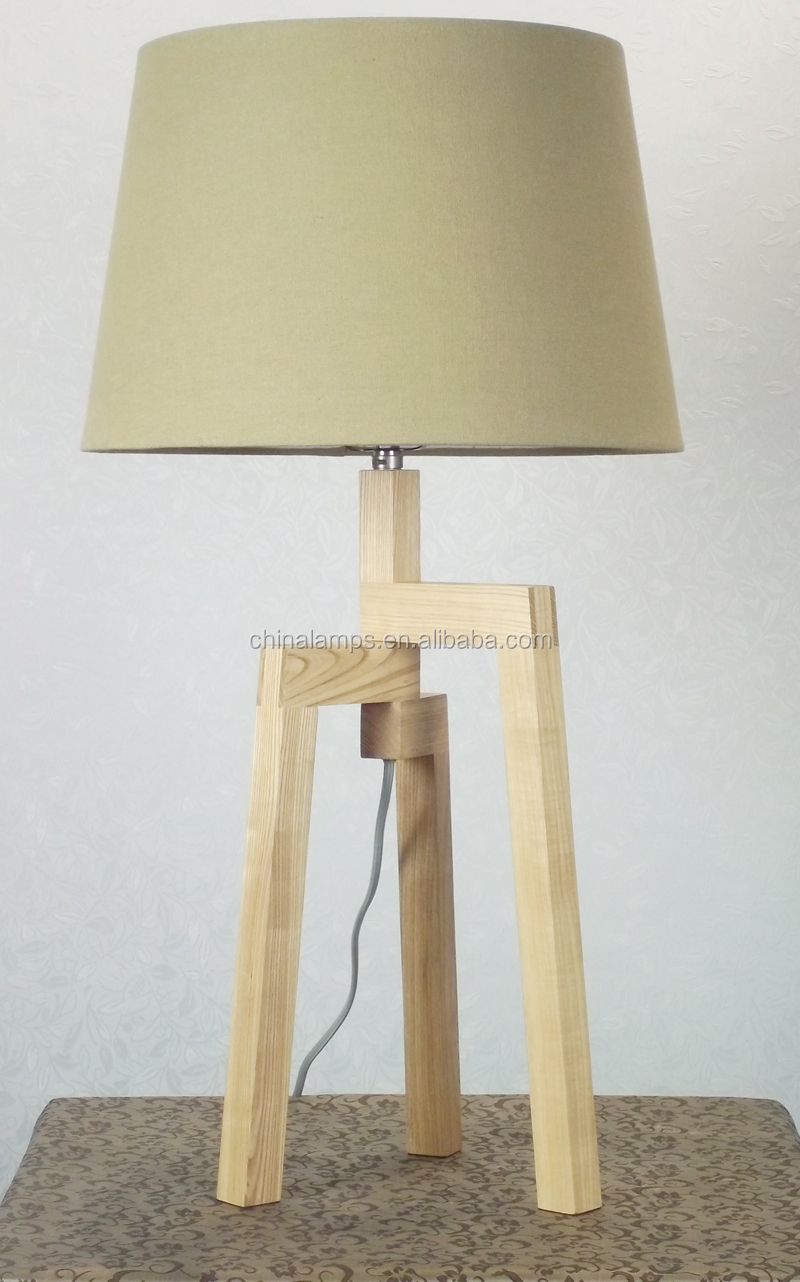 Kerst decoratie houten tafel lamp met lampenkap voor herberg/hotel ...