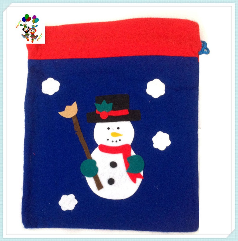 cheap felt xmas party large drawstring christmas santa cheap felt xmas party large drawstring christmas santa