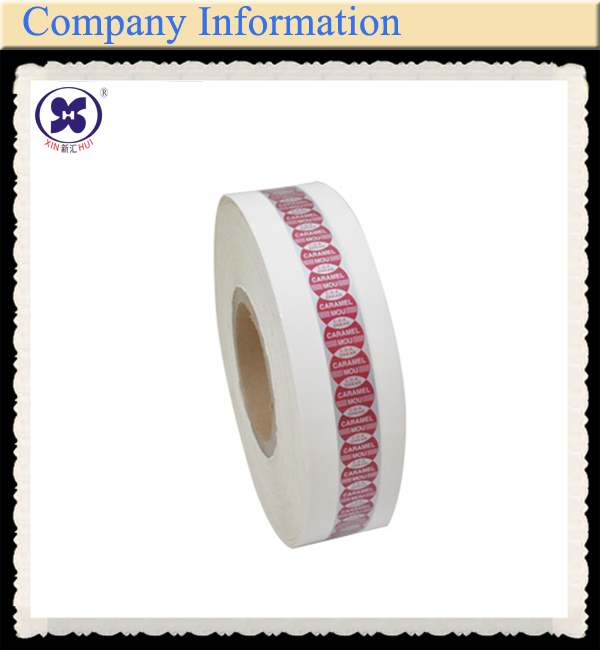 Custom printed confectionery twisting wax paper for chewing gum turbo