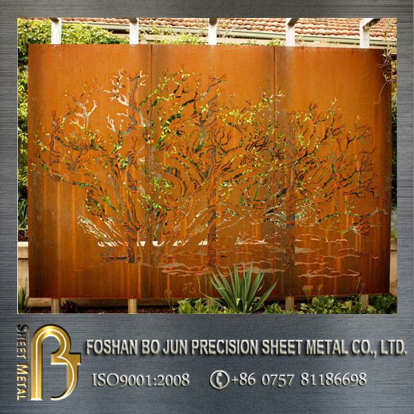 Boite de rangement acier corten