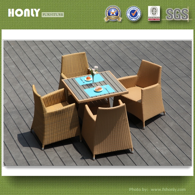 Modern restaurant tables sets outdoor wicker table and chair