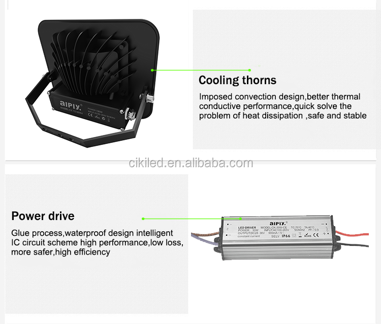 High lumen Epileds chip COB IP65 waterproof outdoor 50w led flood light