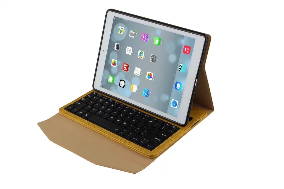 カラフルなスマート磁気カバーケース無線bluetoothのキーボードとipad用の空気問屋・仕入れ・卸・卸売り