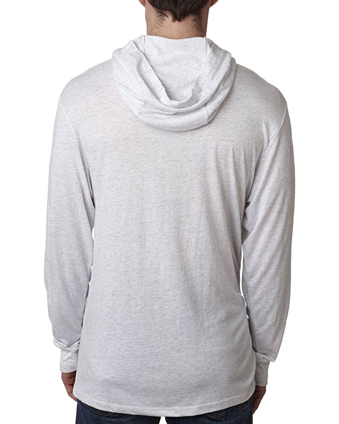 Mens Long Sleeve Hooded Tshirt Cotton Trendy T Shirt Custom High Quality Single Jersey Tshirt