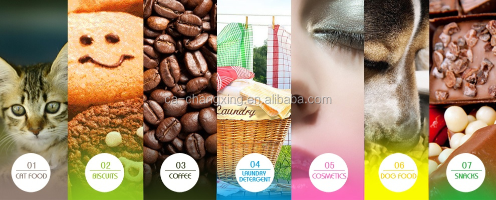 Custom print multi material made flat square block bottom bag for coffee/rice/snack/pet food