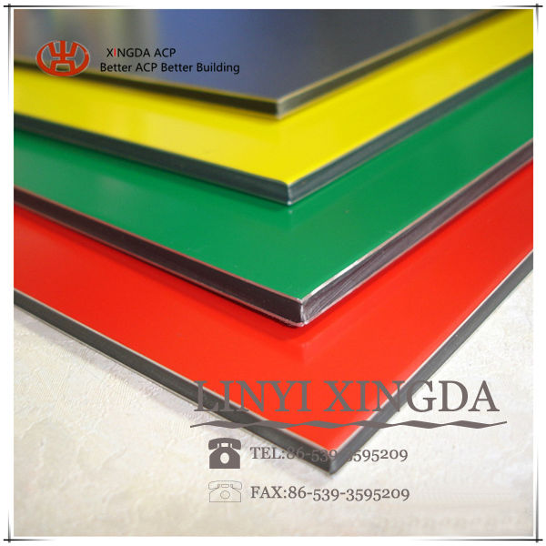 2014 good price ACM champagne silver aluminium composite