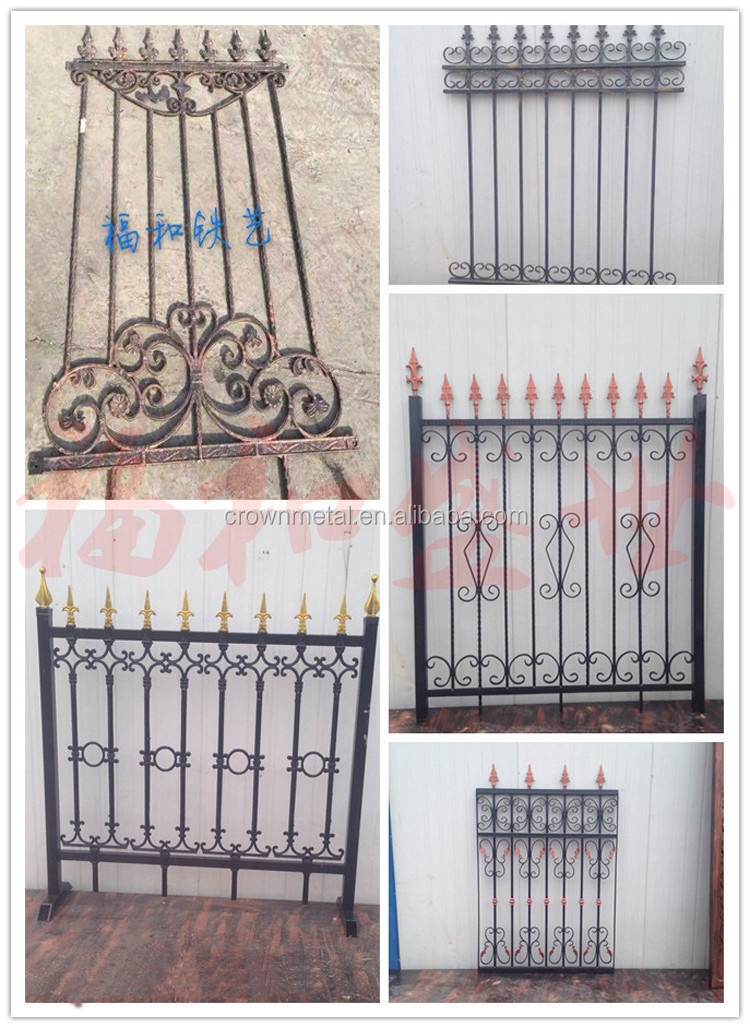 Home Usage Faux Wrought Iron Security Fence For Sale Buy Used Wrought Iron Fencing,Used