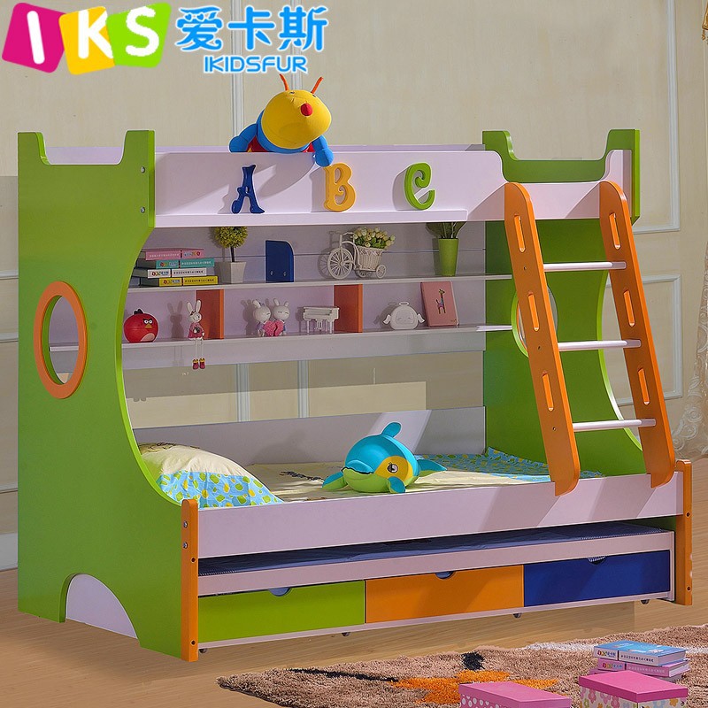 2015 children bunk bed with desk with wardrobe