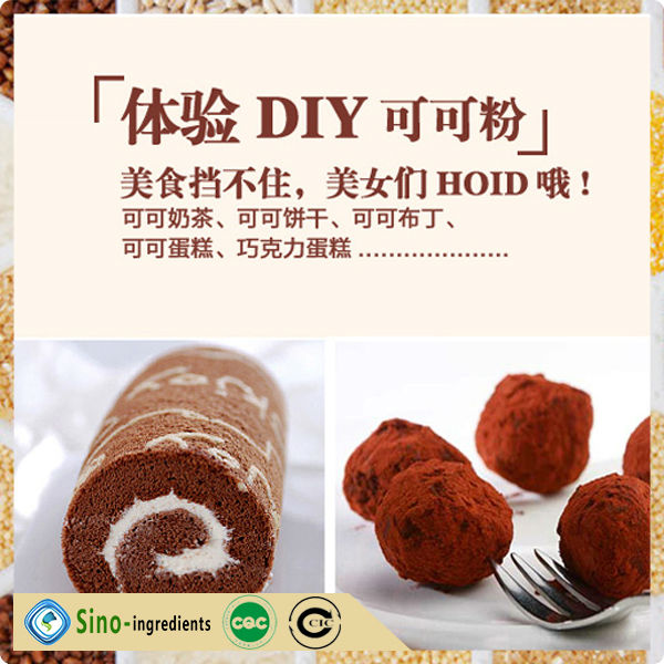 fat content 10-12% alkalized cocoa powder