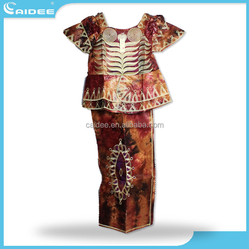 ファッションバザンdesignafrican刺繍のデザインのドレス女性のためのアフリカのbcw150126バザンモルモットブロケードのドレス仕入れ・メーカー・工場