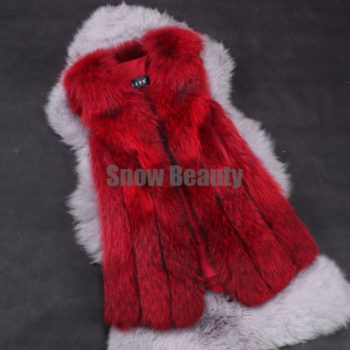 luxury raccoon fur vest middle long women (5).jpg