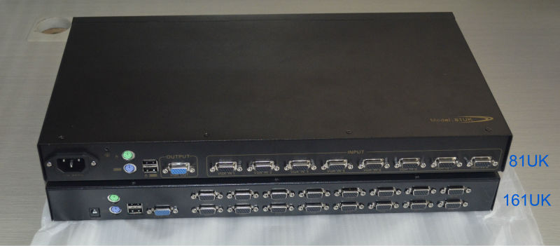 金属シェルビデオ8ポートkvmスイッチャー、 8入力1出力、 usbキーボードとマウス中国製問屋・仕入れ・卸・卸売り