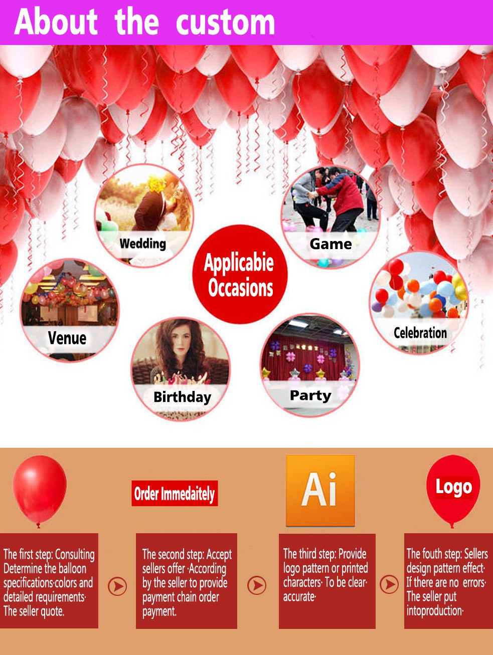 wholesale custom intelligent flying foil balloon various color with the new 2016 in shenzhen factory
