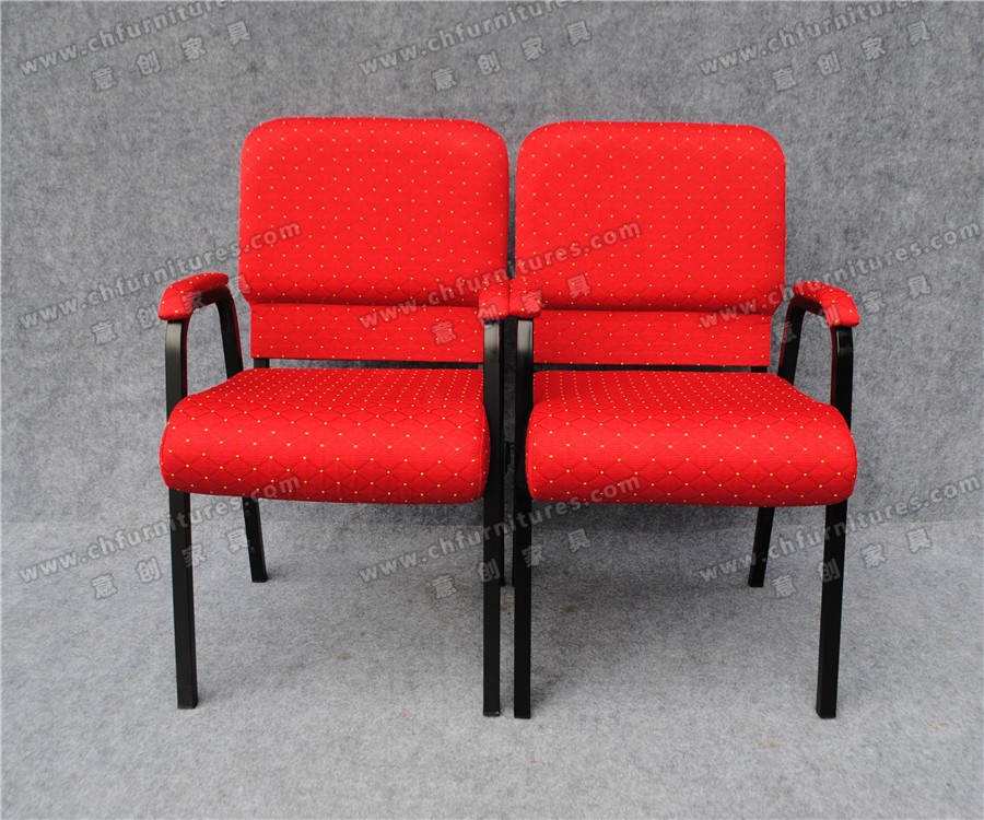 Chapel Steel Chairs Comfortable Red Church Chairs For Factory Wholesale