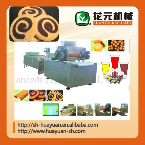 double color cookies forming and wire cutting machine