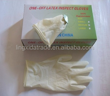 卸売安い中国の製造元使い捨てラテックス検査用手袋仕入れ・メーカー・工場