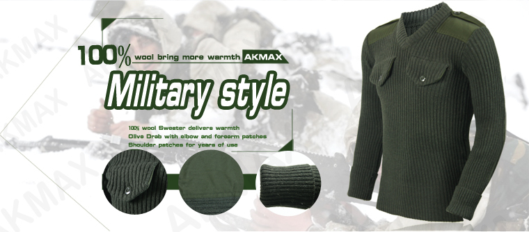 高品質軍用戦闘冬プルオーバー西洋スタイルのセーター仕入れ・メーカー・工場