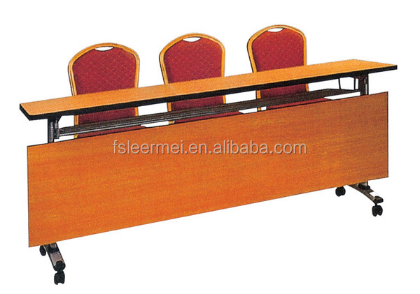 正方形の木製i-0163席との会議テーブルスチールフレーム仕入れ・メーカー・工場