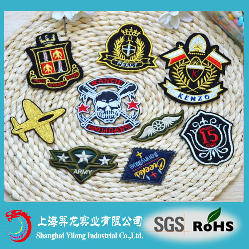 2016 3d刺繍パッチ衣料用仕入れ・メーカー・工場