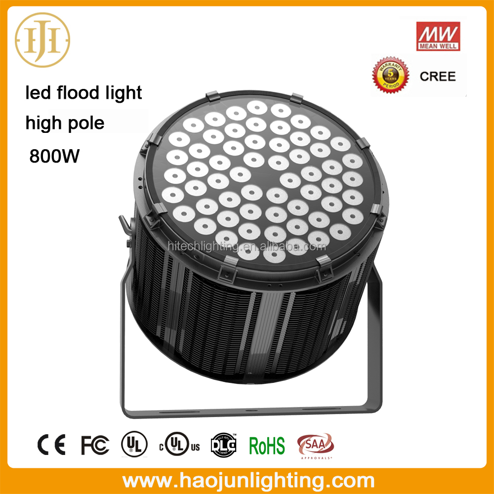 2015 new high pole led flood light 800w led pier