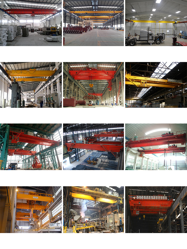  CE Certificated Comfortable Cabin and Remote Control 50 Ton Electric Trolley Double Girder Overhead Traveling Crane for Sale   