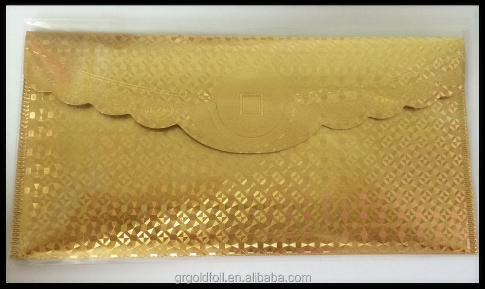 ドル通貨封筒金金18krペットエンボス仕入れ・メーカー・工場