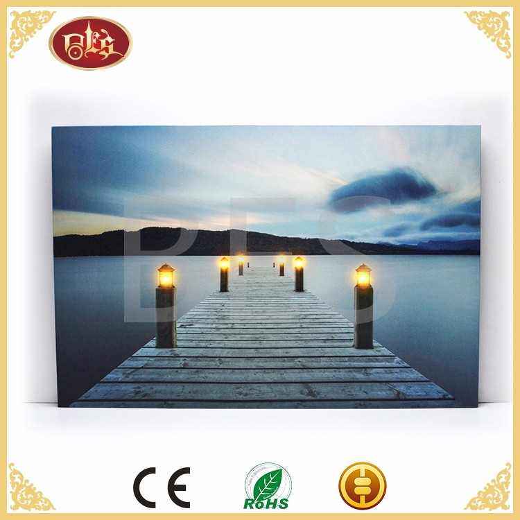 BD29009-landscape canvas print with led