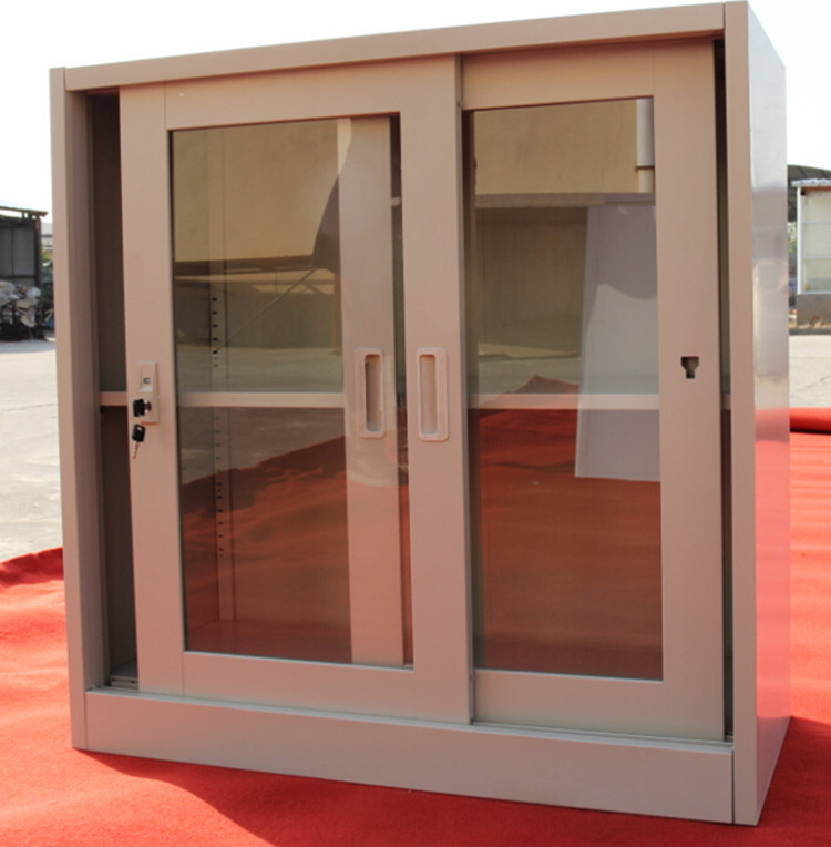 2017 Spcc Small Tv Cabinet With Sliding Glass Door Showcase Flc 041a Without Top Chipboard