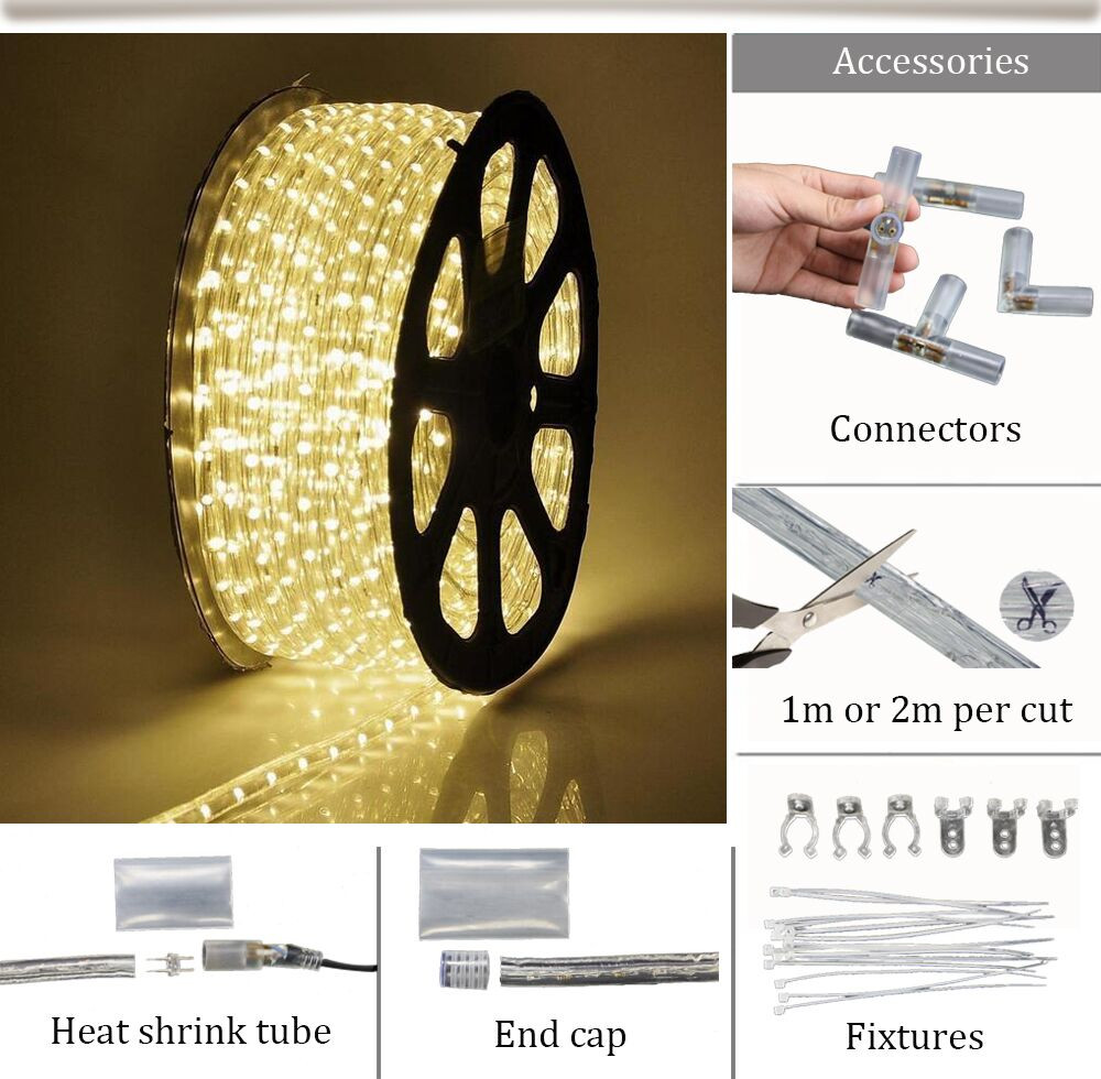 lighted holiday led rope