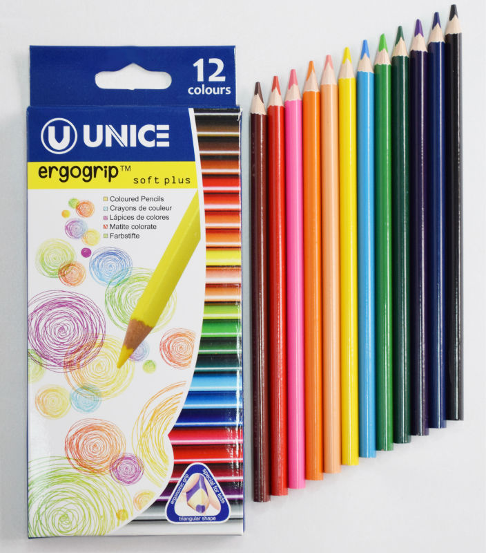 Unice3. 8ミリメートルthickleadトリオを設定する色鉛筆問屋・仕入れ・卸・卸売り