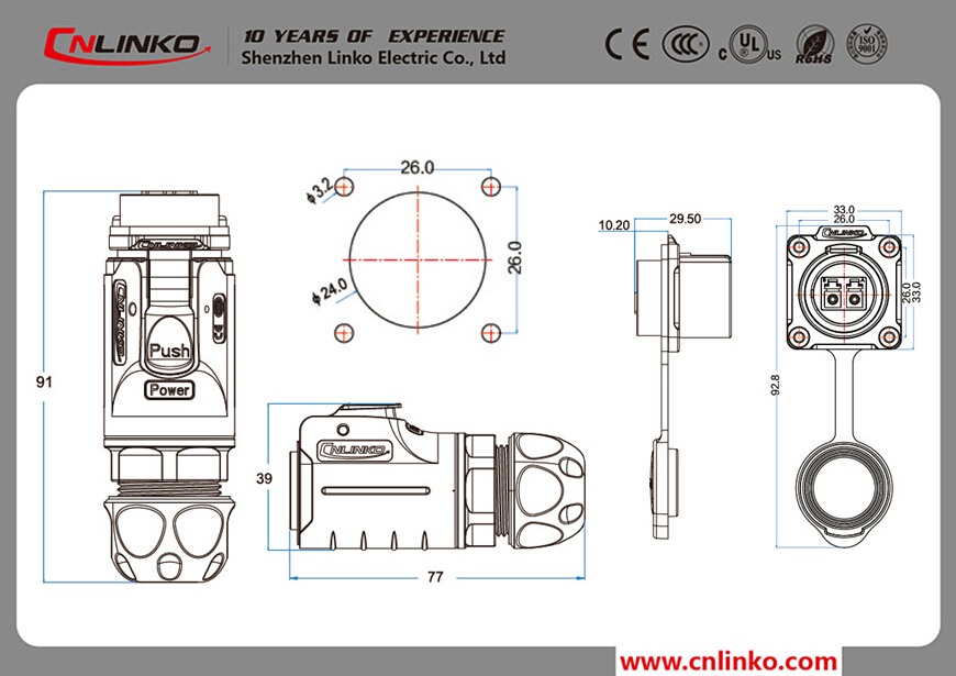 中国製cnl<em></em>inko光学lc光ファイバコネクタ防水型ケーブルコネクタハウジング統合rj45コネクタ仕入れ・メーカー・工場