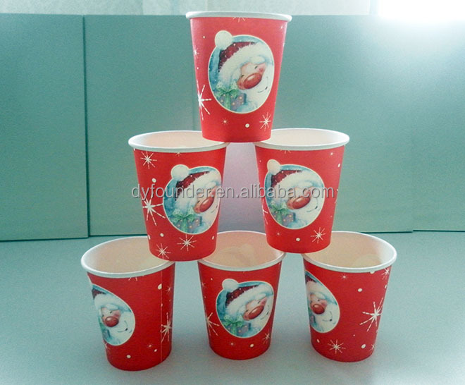 Wholesale vending single wall tea or coffee paper cups with many sizes