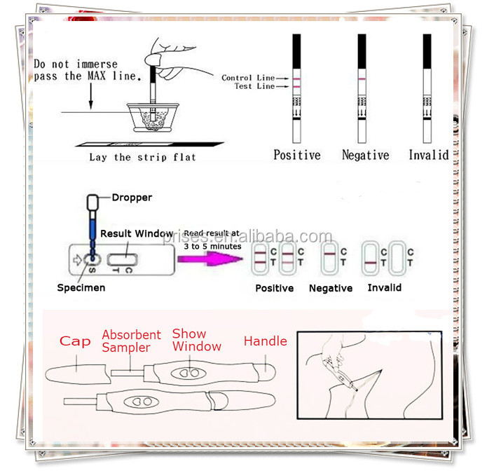 quality hcg urine pregnancy rapid diagnostic test kit, midstream